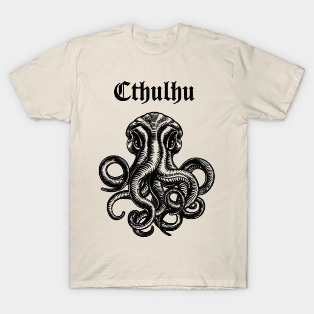 Cthulhu Lord - Savior Lovecraft T-Shirt by valentinahramov